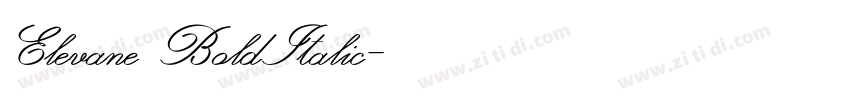 Elevane BoldItalic字体转换 Elevane BoldItalic字体转换
